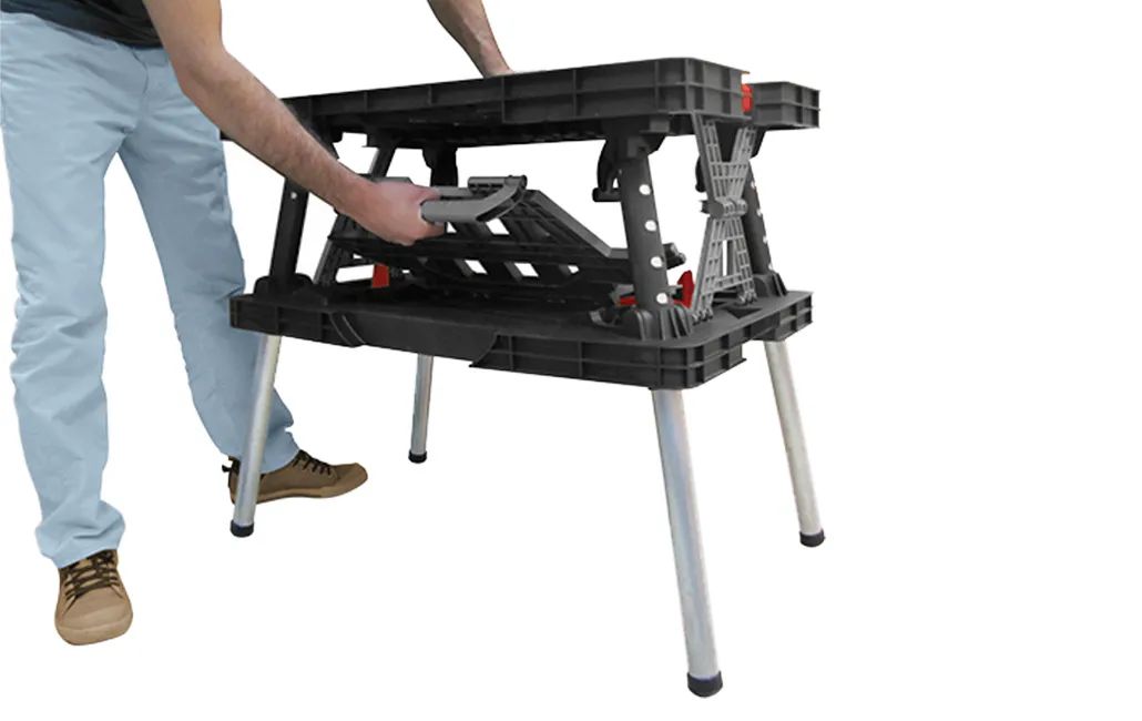 Folding Work Table - Black