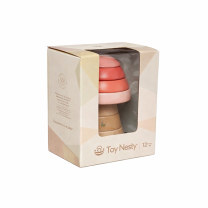 Toy Nesty® Wooden Stacking Toy for Babies 12M+