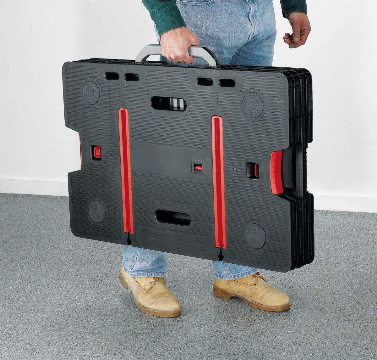 Folding Work Table - Black