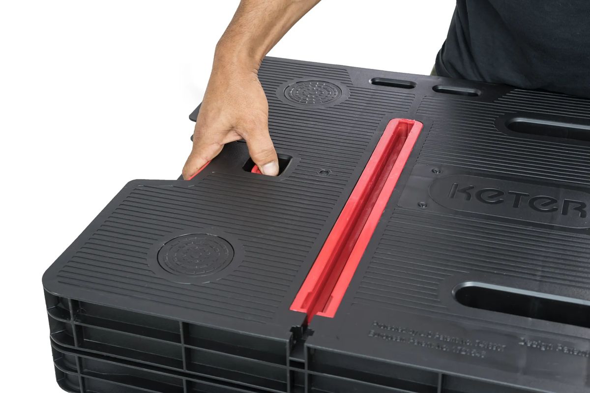 Folding Work Table - Black