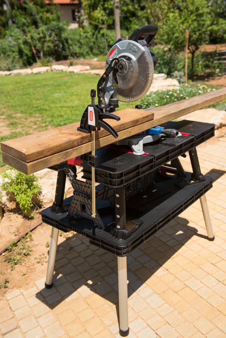 Folding Work Table - Black