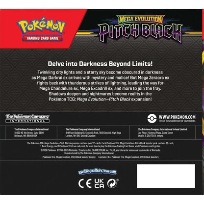 Pokémon TCG Mega Evolution Pitch Black Booster Box – 36 Packs