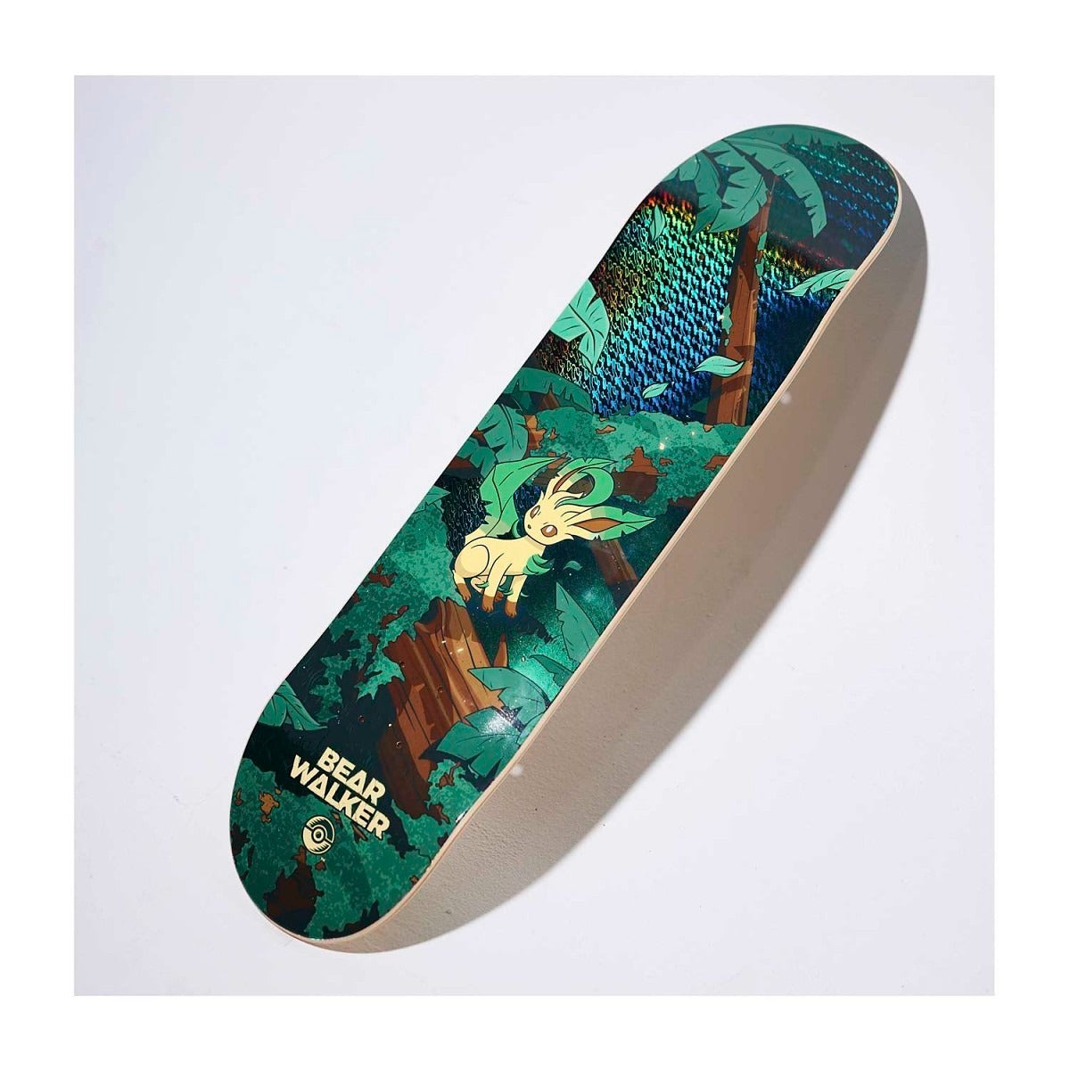 Pokémon Center × Bear Walker: Leafeon Skateboard Deck