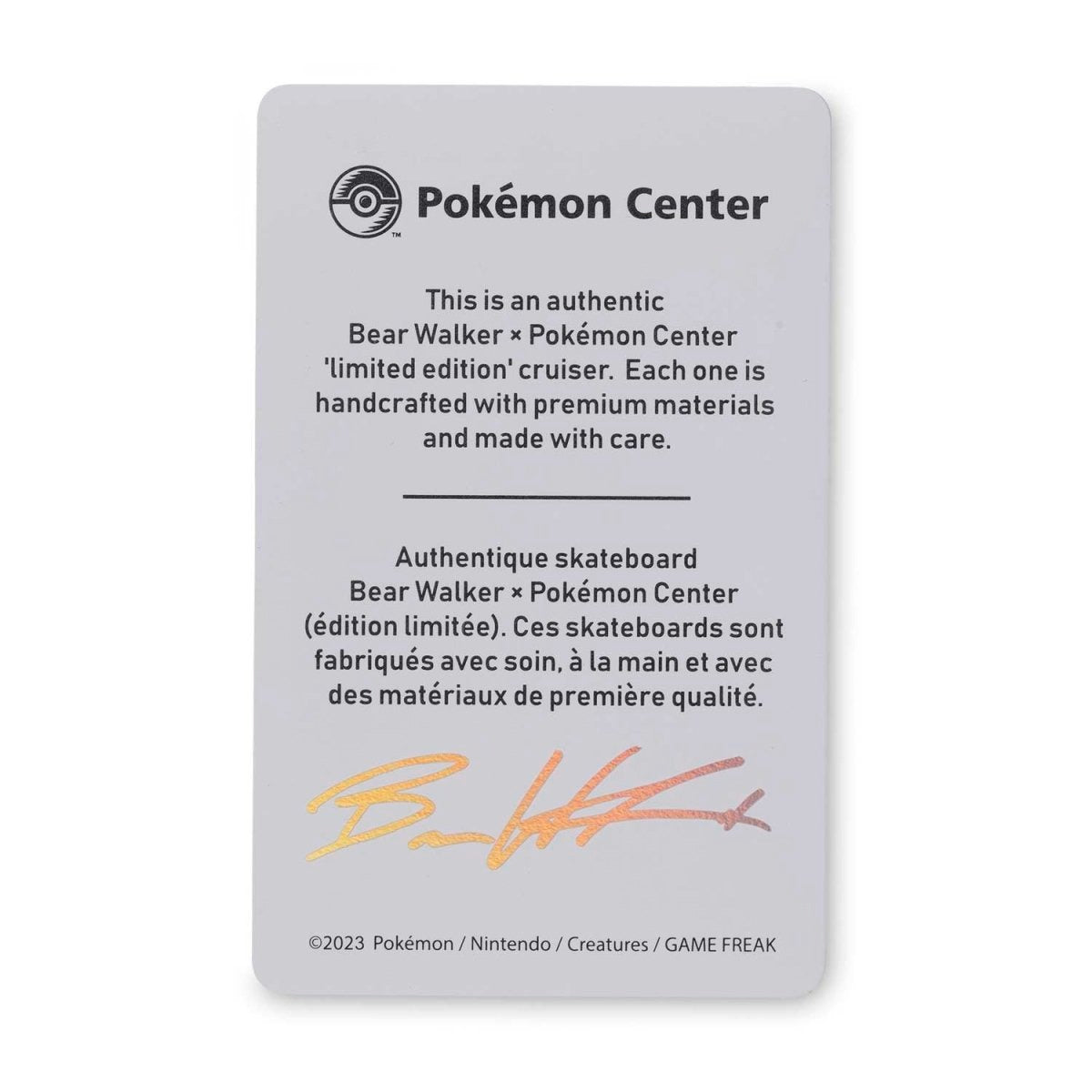 Pokémon Center × Bear Walker: Charizard Skateboard (2024)